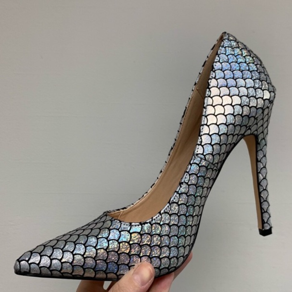 Silver Mermaid Heels - Picture 2 of 4